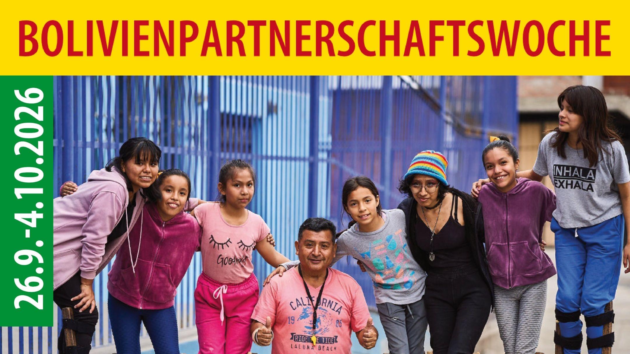 Bolivienpartnerschaftswoche 2026 Plakat 1