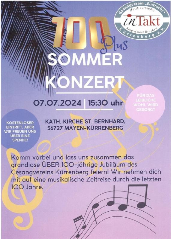 Flyer St. Bernhard Chor 2024